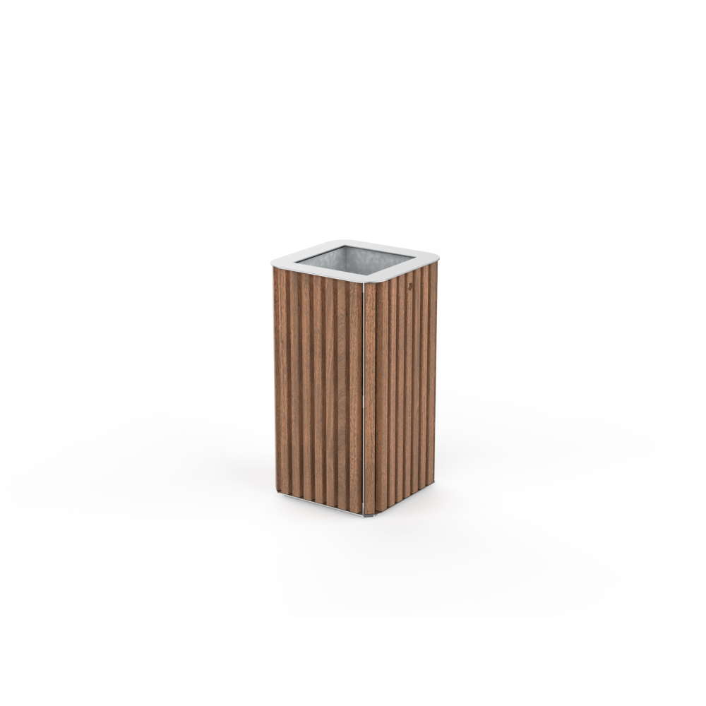 Papelera PSMKLI10600. Mobiliario Urbano de Calidad Ecopubli.