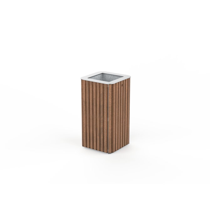 Papelera PSMKLI10600. Mobiliario Urbano de Calidad Ecopubli.