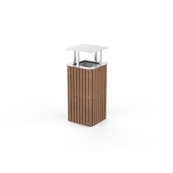 Papelera PSMKLI10700. Mobiliario Urbano de Calidad Ecopubli.