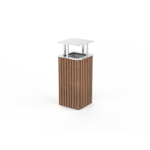 Papelera PSMKLI10700. Mobiliario Urbano de Calidad Ecopubli.