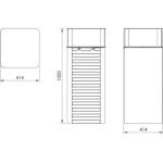 Papelera PSMKTR02200. Mobiliario Urbano de Calidad Ecopubli.