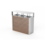 Papelera PSMKTR03000. Mobiliario Urbano de Calidad Ecopubli.