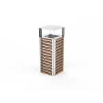 Papelera PSMKTR04200. Mobiliario Urbano de Calidad Ecopubli.