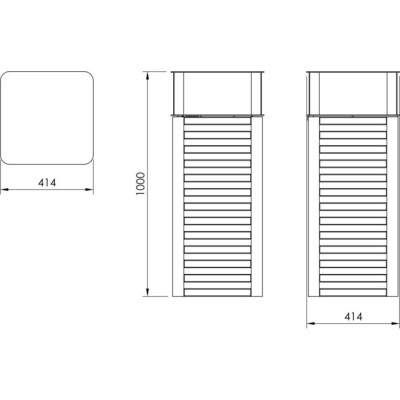 Papelera PSMKTR04200. Mobiliario Urbano de Calidad Ecopubli.