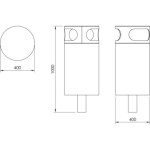 Papelera PSMKWA03700. Mobiliario Urbano de Calidad Ecopubli.
