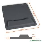 Alfombrilla Ratón Ergotop con Soporte para Muñeca Rectangular