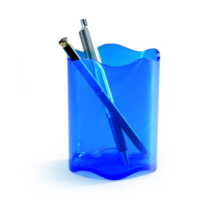 Cubilete TREND Azul Traslúcido. Garantía Ecopubli