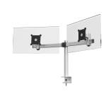 Soporte Monitor para 2 Pantallas con Mordaza de Mesa