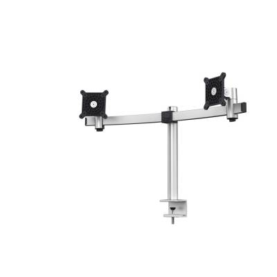 Soporte Monitor para 2 Pantallas con Mordaza de Mesa