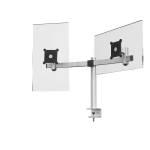 Soporte Monitor para 2 Pantallas con Mordaza de Mesa