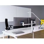 Soporte Monitor para 2 Pantallas con Mordaza de Mesa
