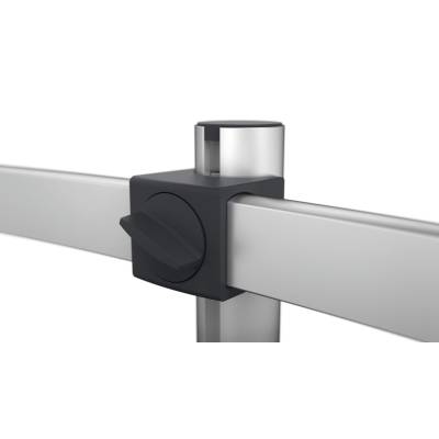 Soporte Monitor para 2 Pantallas con Pasador de Mesa