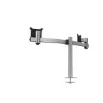 Soporte Monitor para 2 Pantallas con Pasador de Mesa