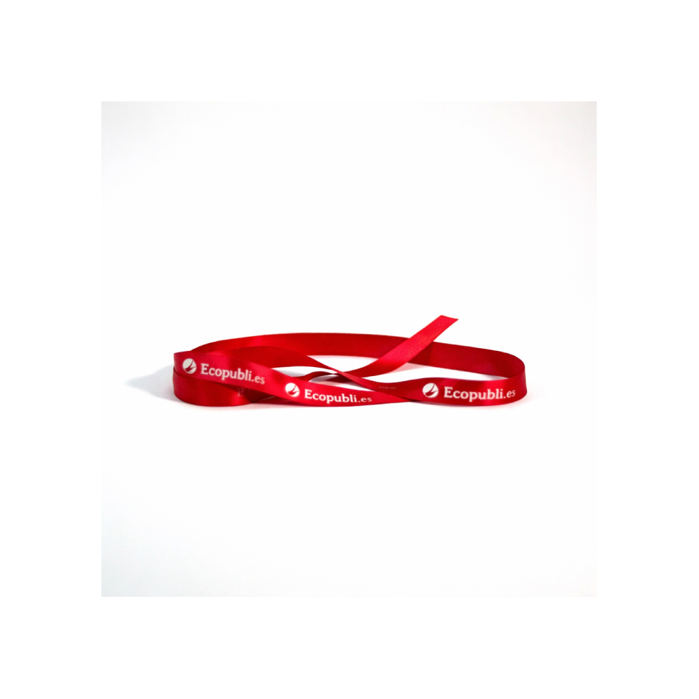 Cinta Regalo Personalizada Roja 1000m Ancho 16 mm