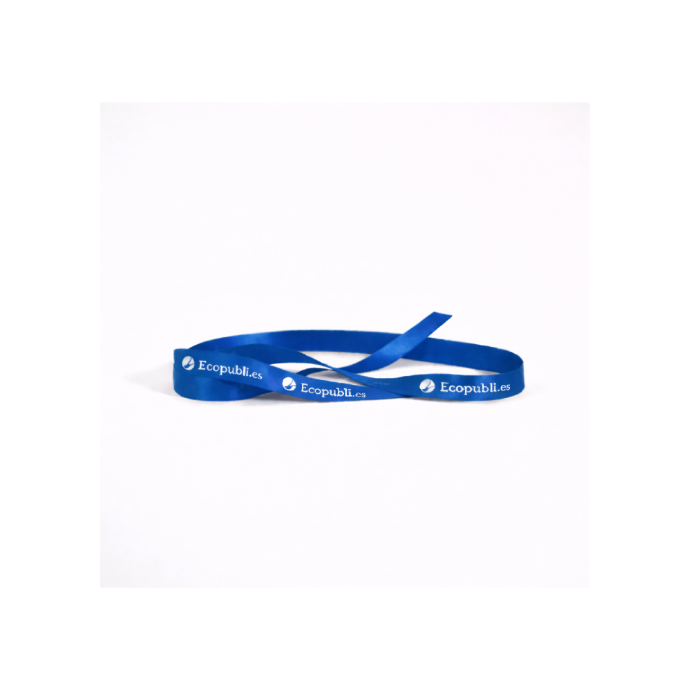 Cinta Regalo Personalizada Azul Real 1000m Ancho 16 mm