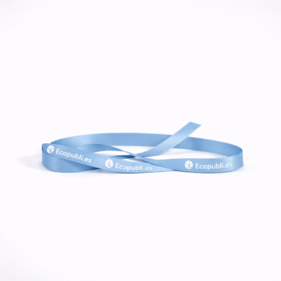 Cinta Regalo Personalizada Azul Claro 1000m Ancho 16 mm
