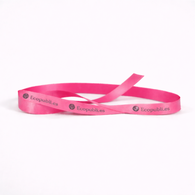 Cinta Regalo Personalizada Rosa Fuerte 1000m Ancho 16 mm