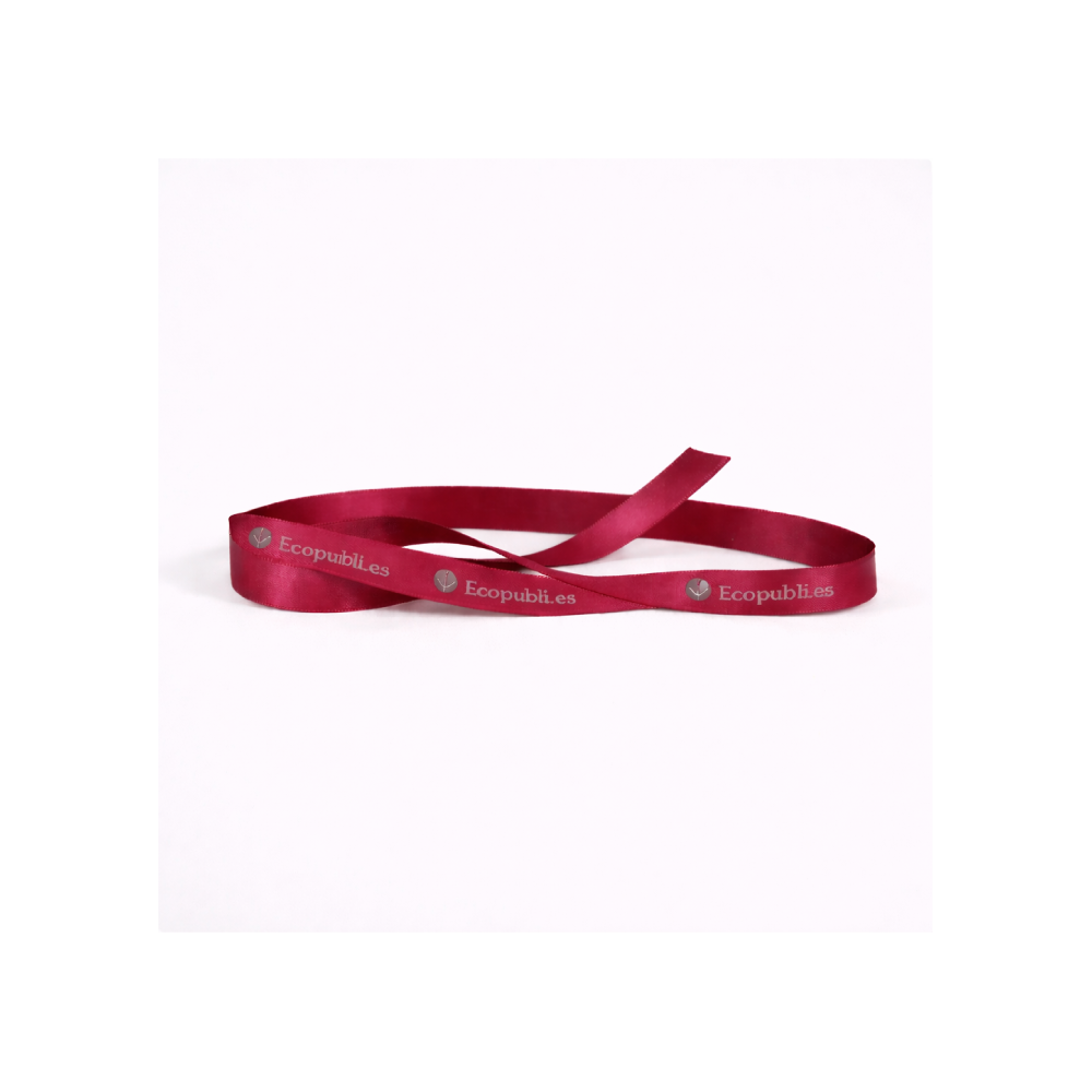 Cinta Regalo Personalizada Roja Vino 1000m Ancho 16 mm