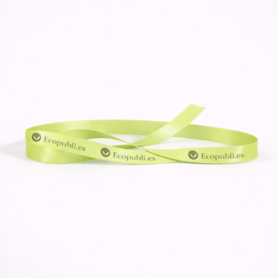 Cinta Regalo Personalizada Amarillo Fluor 1000m Ancho 16 mm