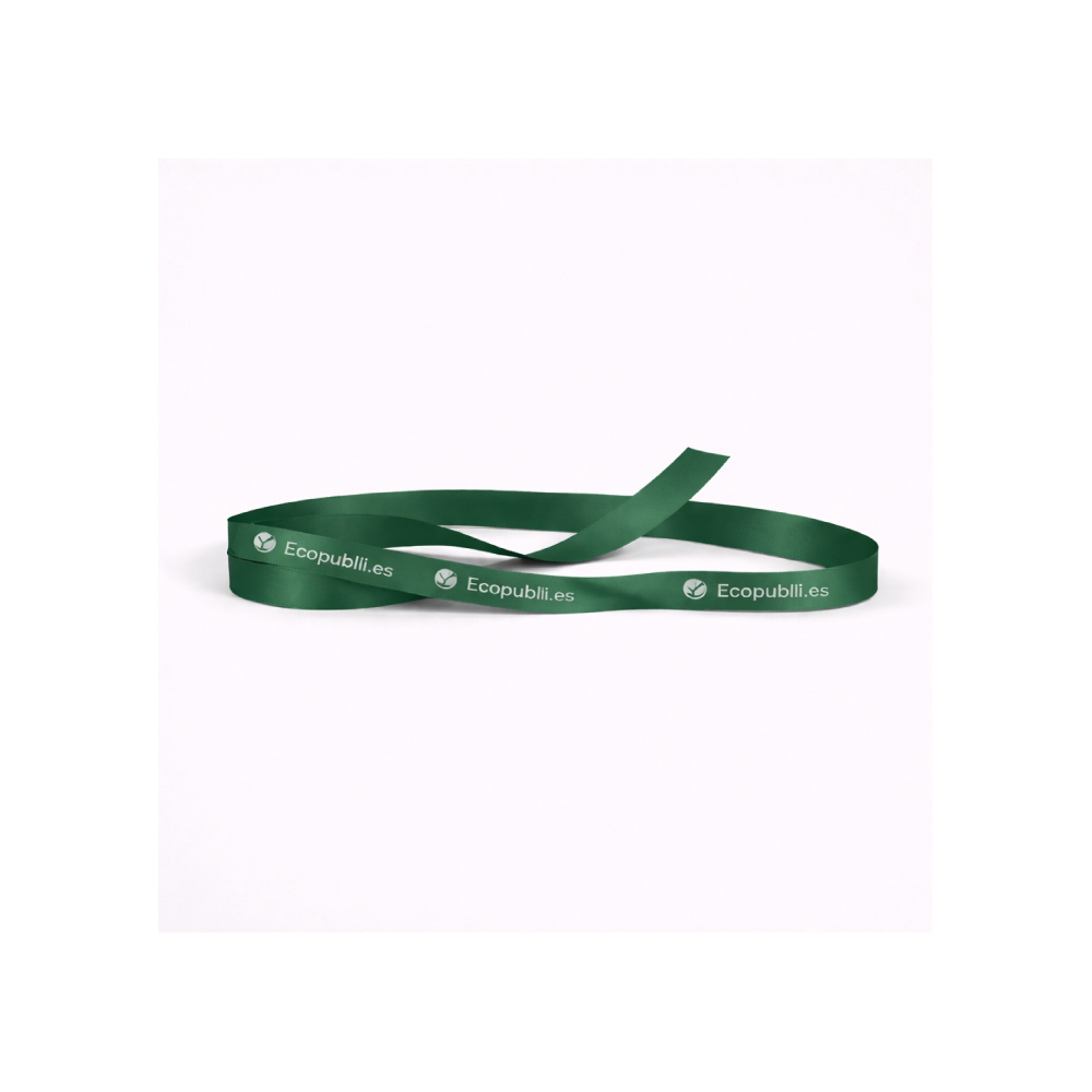 Cinta Regalo Personalizada Verde Bosque 1000m Ancho 16 mm