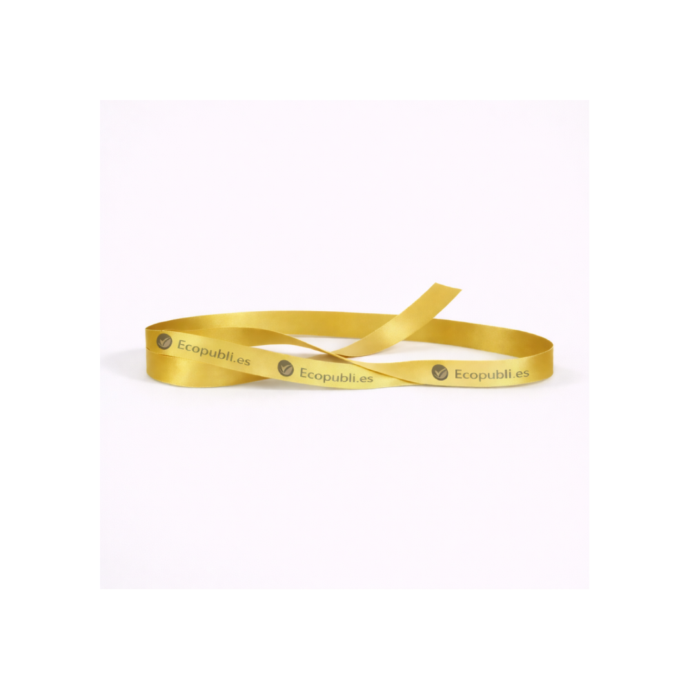 Cinta Regalo Personalizada Oro 1000m Ancho 16 mm