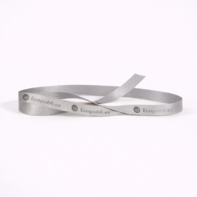 Cinta Regalo Personalizada Gris 1000m Ancho 16 mm