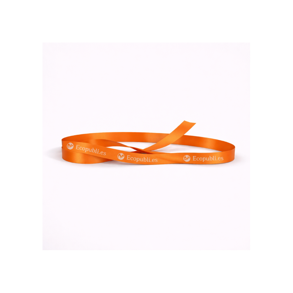 Cinta Regalo Personalizada Mandarina 1000m Ancho 16 mm