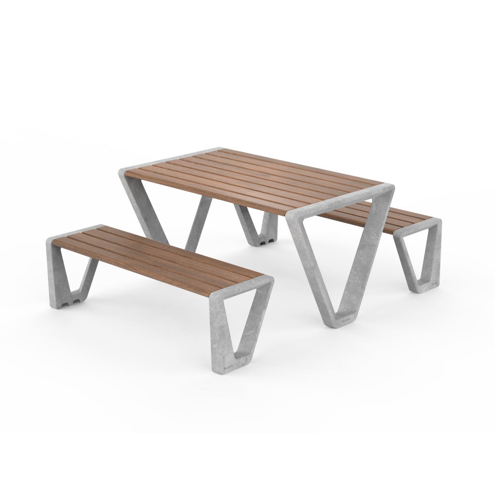 Mesa PSMTBE14300. Mobiliario Urbano de Calidad Ecopubli.