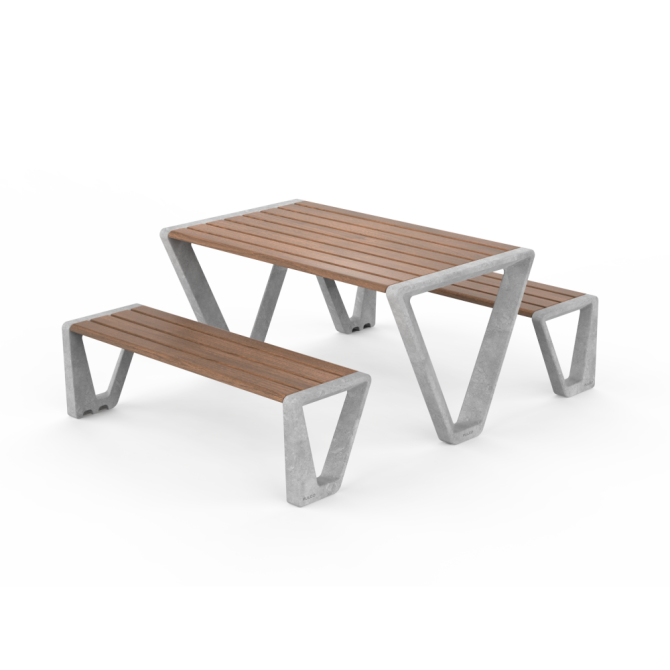 Mesa PSMTBE14300. Mobiliario Urbano de Calidad Ecopubli.