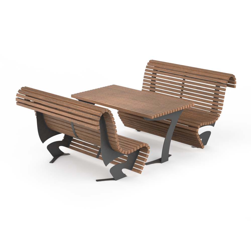 Mesa PSMTWA10100. Mobiliario Urbano de Calidad Ecopubli.