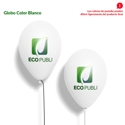 Globo Publicitario Blanco