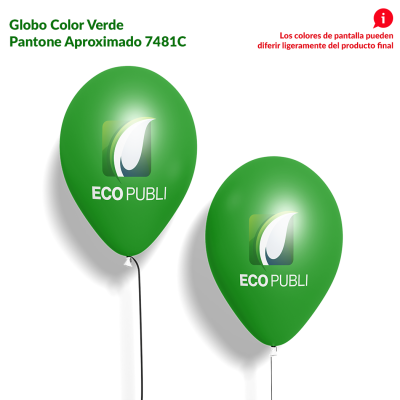 Globo Publicitario Verde