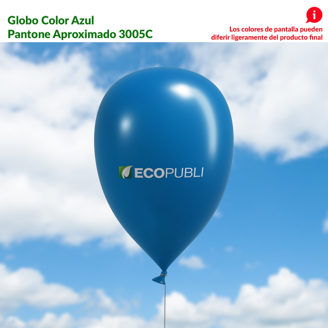 Globo Publicitario Azul
