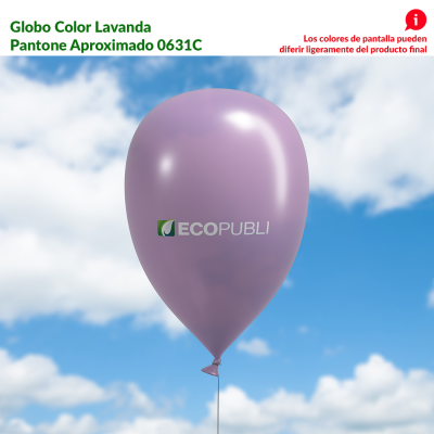 Globo Publicitario Lavanda. Producto Ecopubli de calidad.
