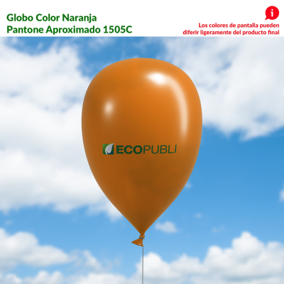 Globo Publicitario Naranja