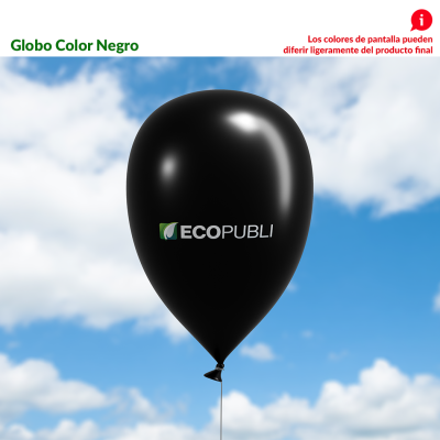 Globo Publicitario Negro