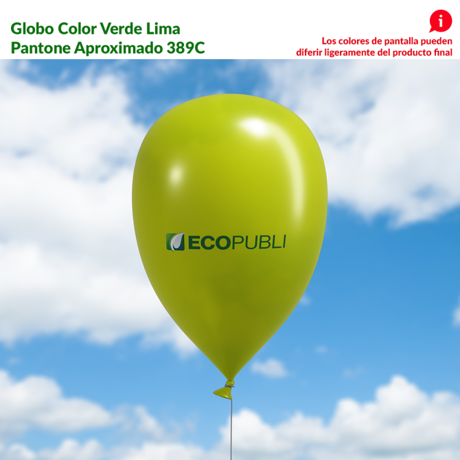 Globo Publicitario Verde Lima