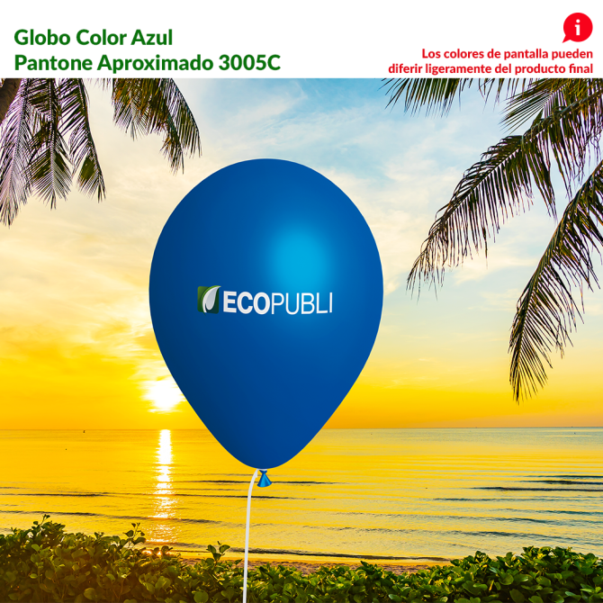 Globo Publicitario Azul
