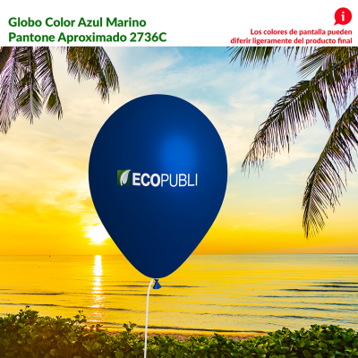 Globo Publicitario Azul Marino