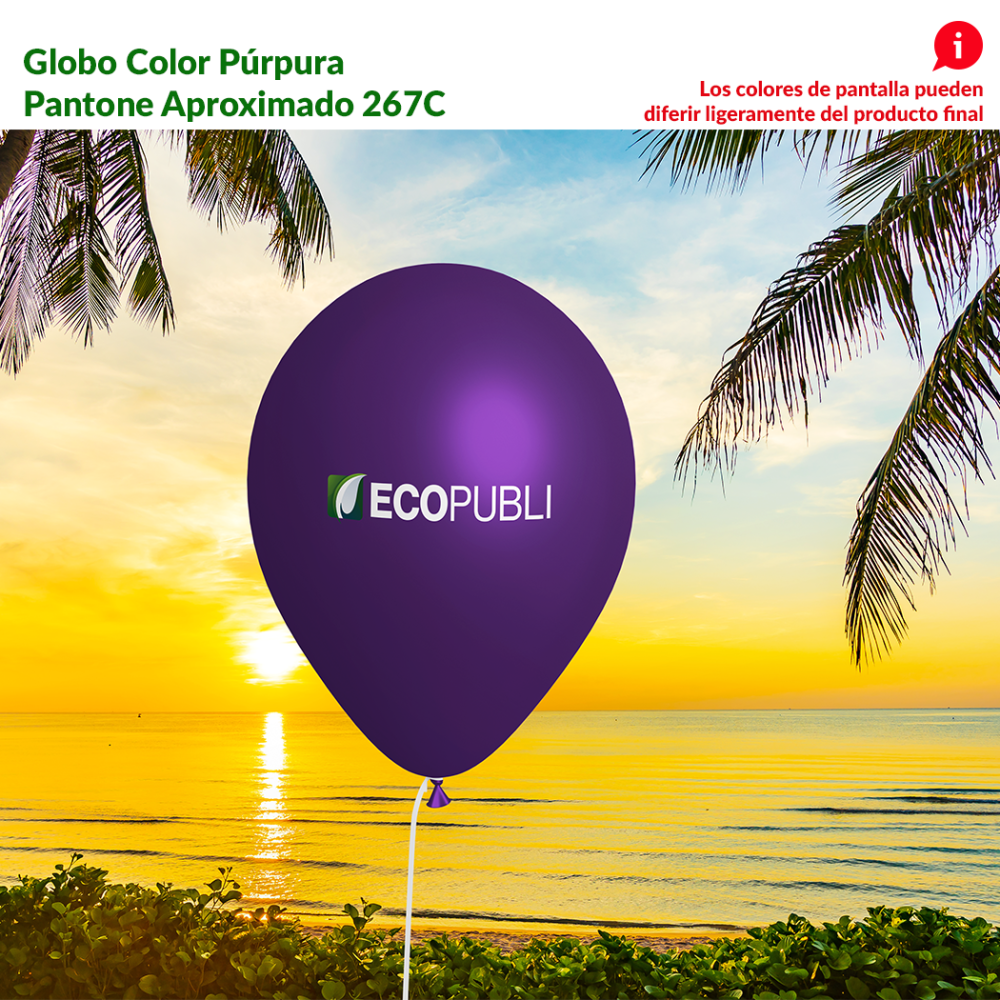 Globo Publicitario Púrpura