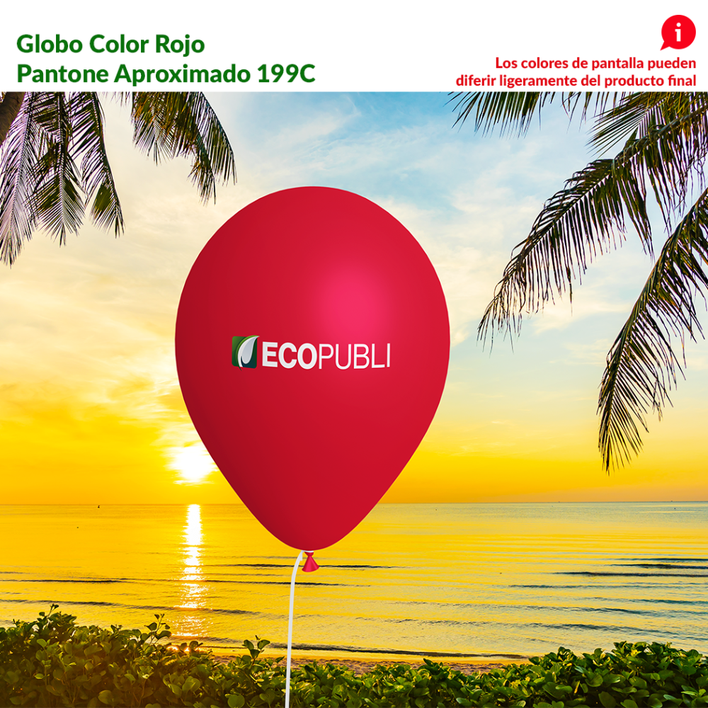 Globo Publicitario Rojo