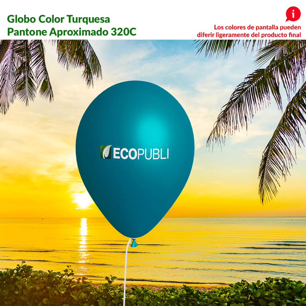 Globo Publicitario Turquesa