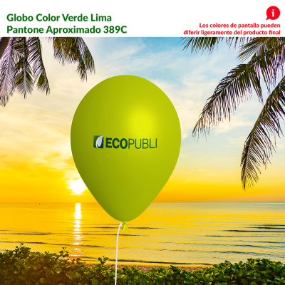 Globo Publicitario Verde Lima