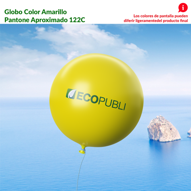 Globo Publicitario Amarillo