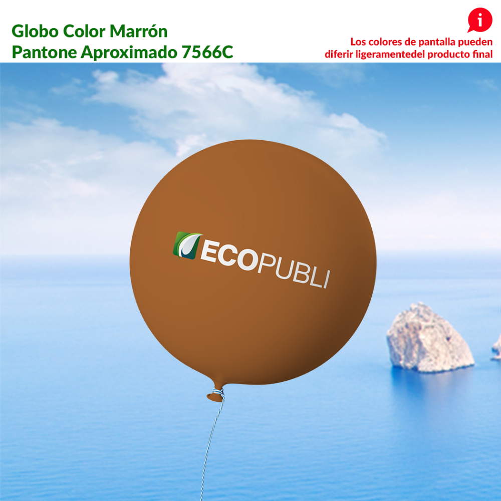 Globo Publicitario Marrón