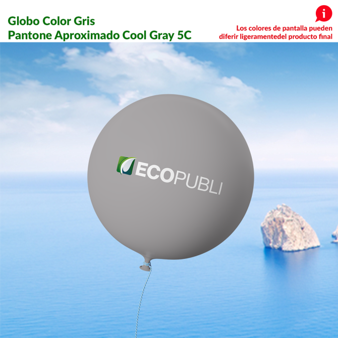 Globo Publicitario Gris