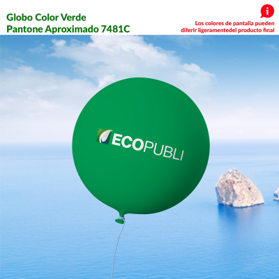 Globo Publicitario Verde