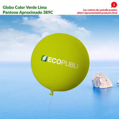 Globo Publicitario Verde Lima