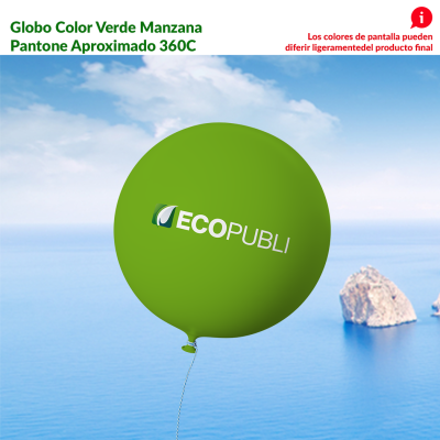 Globo Publicitario Verde Manzana