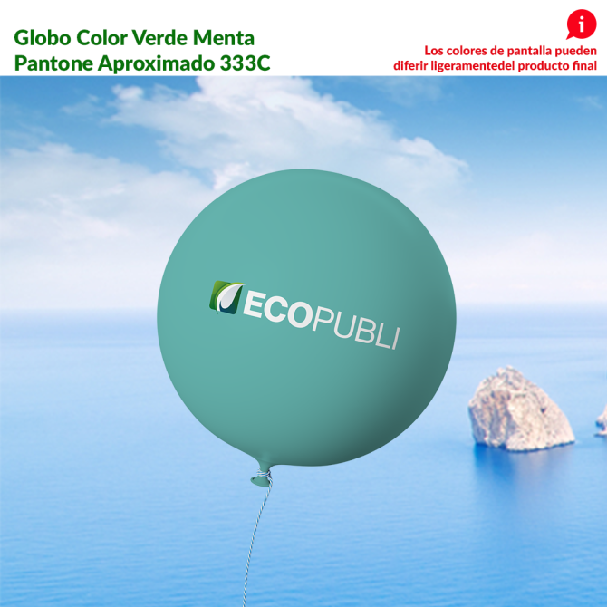 Globo Publicitario Verde Menta
